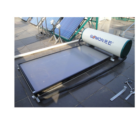 Split Pressurized Solar Water Heater System Consists of Flat Plate Solar Collector, Vertical Hot Water Storage Tank, Pump Station and Expansion Vessel