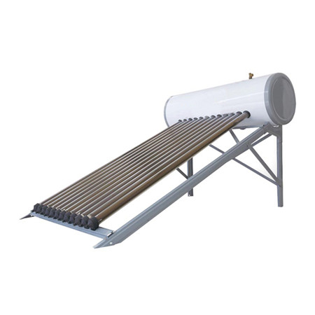 Split Pressurized Solar Water Heater System Consists of Flat Plate Solar Collector, Vertical Hot Water Storage Tank, Pump Station and Expansion Vessel