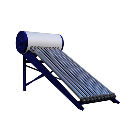 Split Pressurized Solar Water Heater System Consists of Flat Plate Solar Collector, Vertical Hot Water Storage Tank, Pump Station and Expansion Vessel